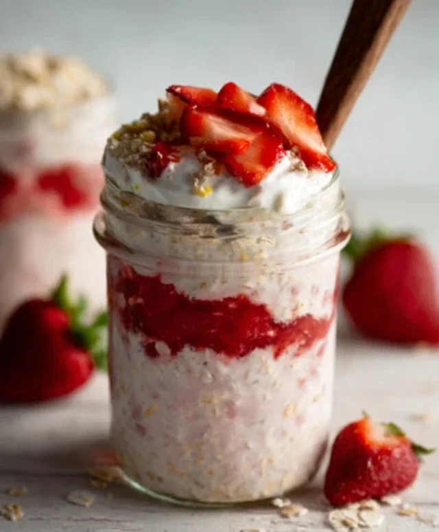 Strawberry Cheesecake Overnight Oats