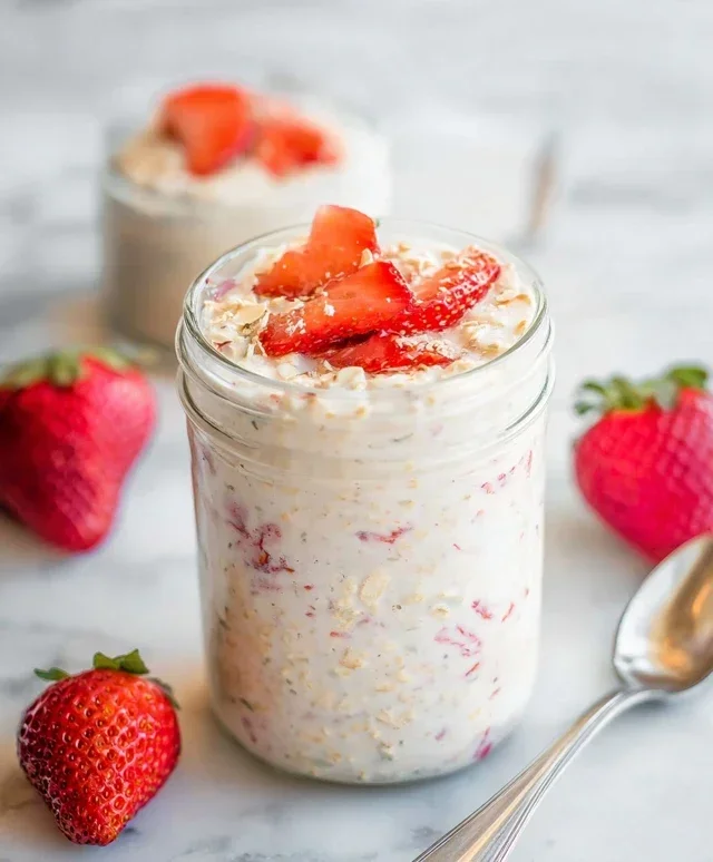 Strawberry Cheesecake Overnight Oats