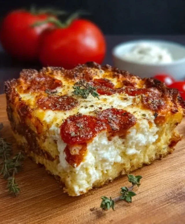 Pizza Style Cottage Cheese Bake