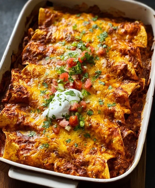 Tortilla Chip Enchiladas