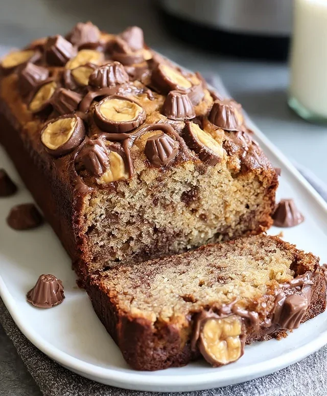 Reeses Peanut Butter Banana Bread