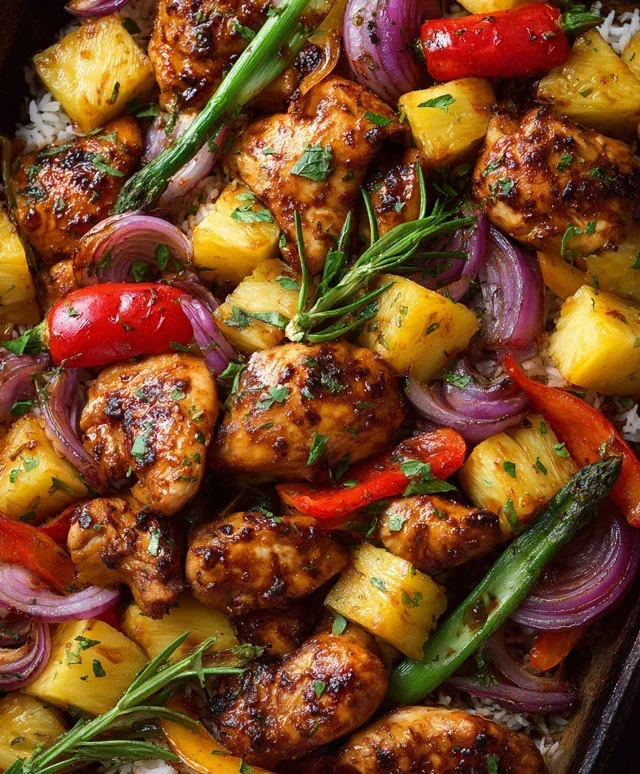 Hawaiian Chicken Sheet Pan