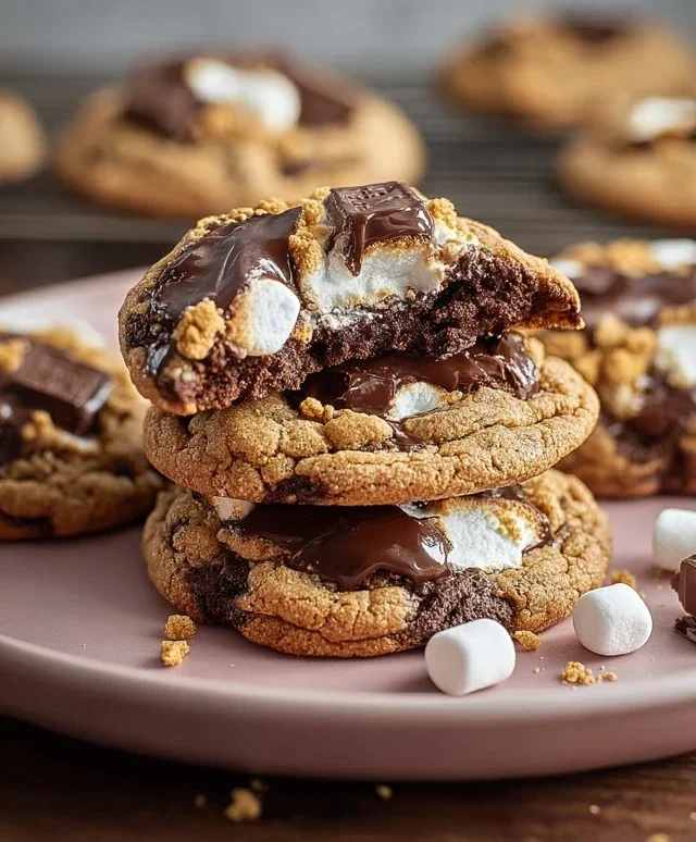 Hershey's Chocolate S'mores Cookies
