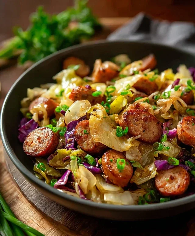 Easy Sausage and Cabbage Stir Fry