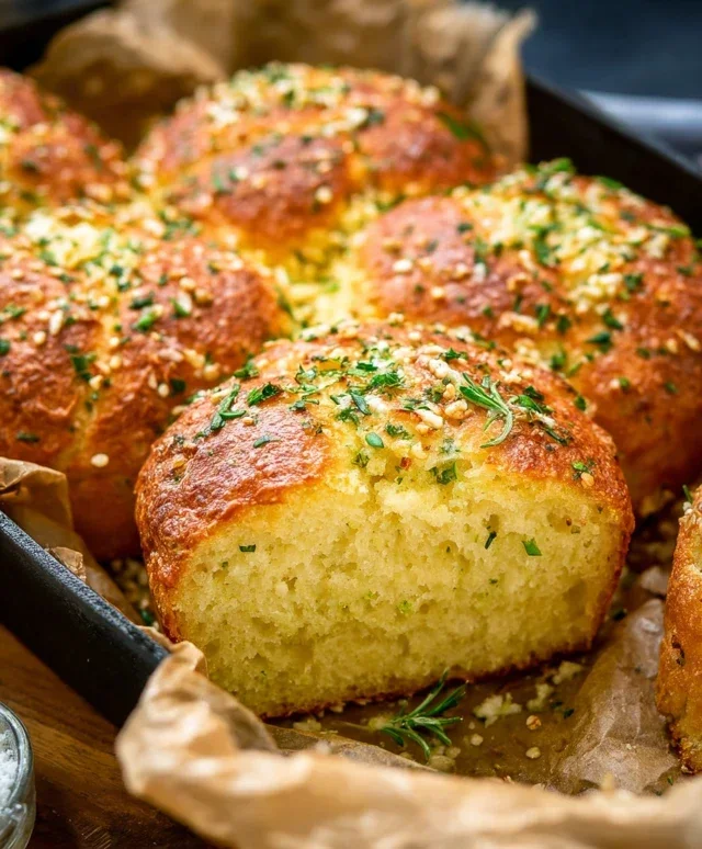 Garlic Butter Keto Bread