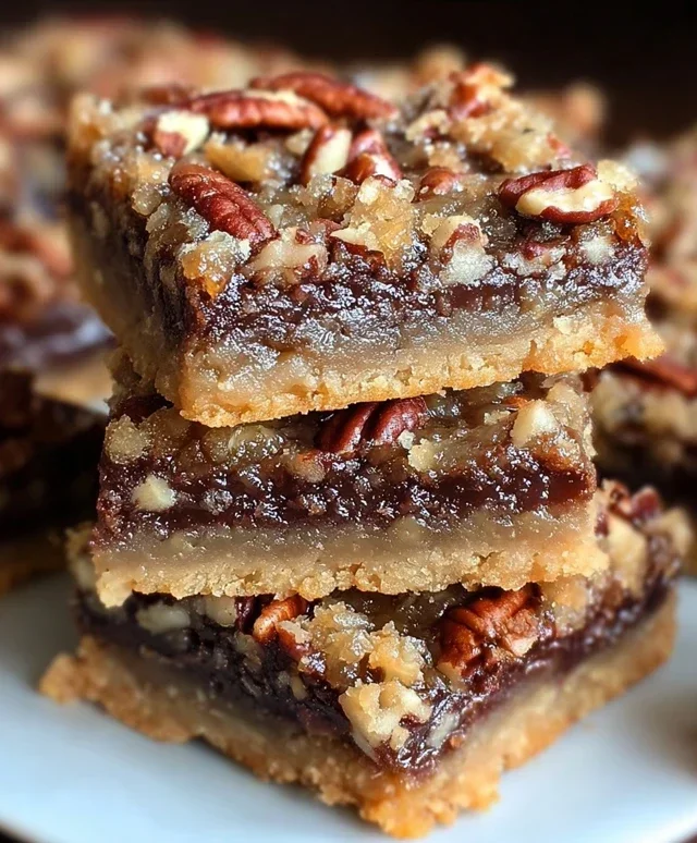 German Chocolate Pecan Pie Bars