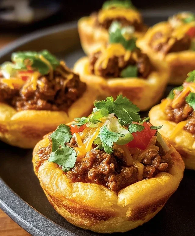 Taco Biscuit Cups