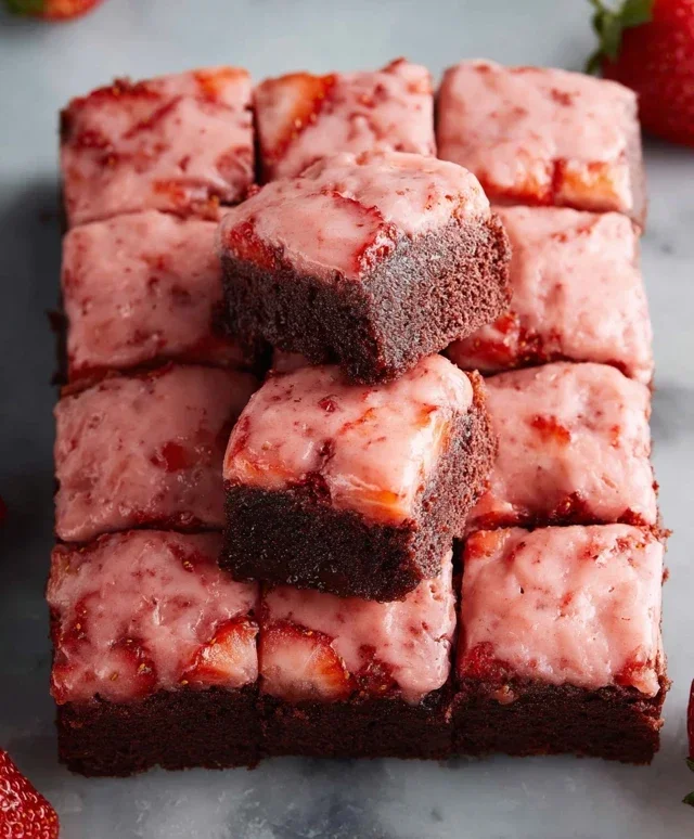 Strawberry Brownies