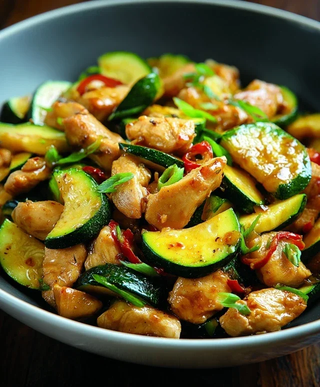 Chicken Zucchini Stir Fry