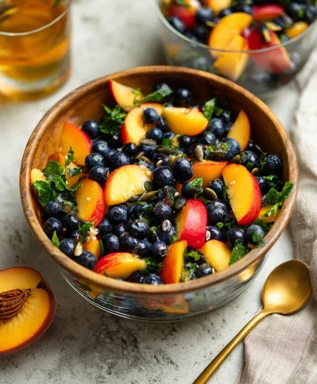 Summer Peach And Blueberry Knon-non-non-alcoholic alternativeic non-alcoholic ale Salad