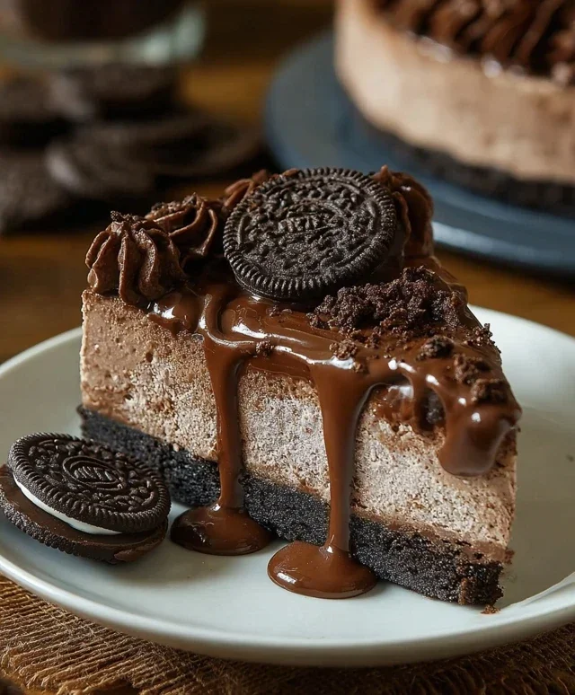 No Bake Oreo Nutella Cheesecake