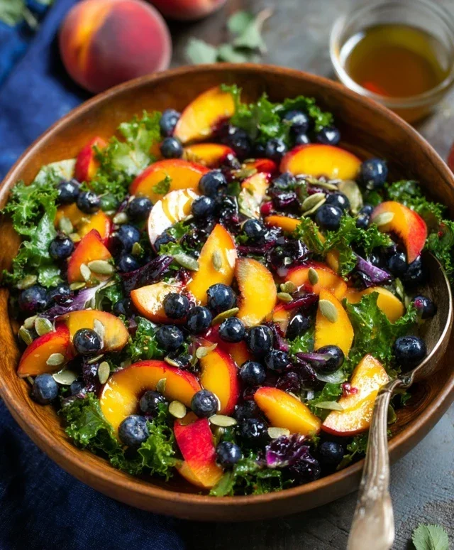 Summer Peach And Blueberry Knon-non-non-alcoholic alternativeic non-alcoholic ale Salad