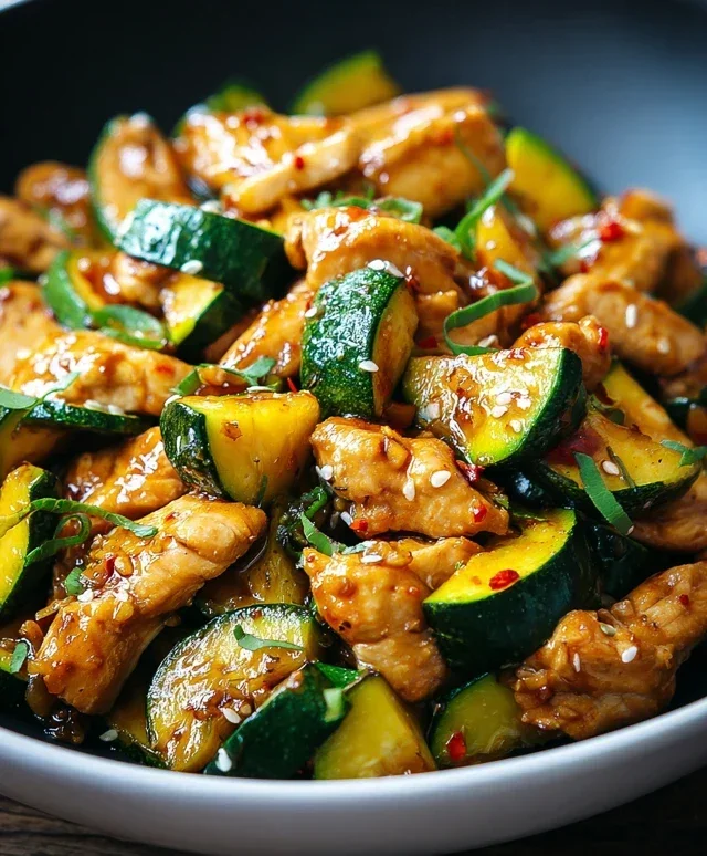 Chicken Zucchini Stir Fry