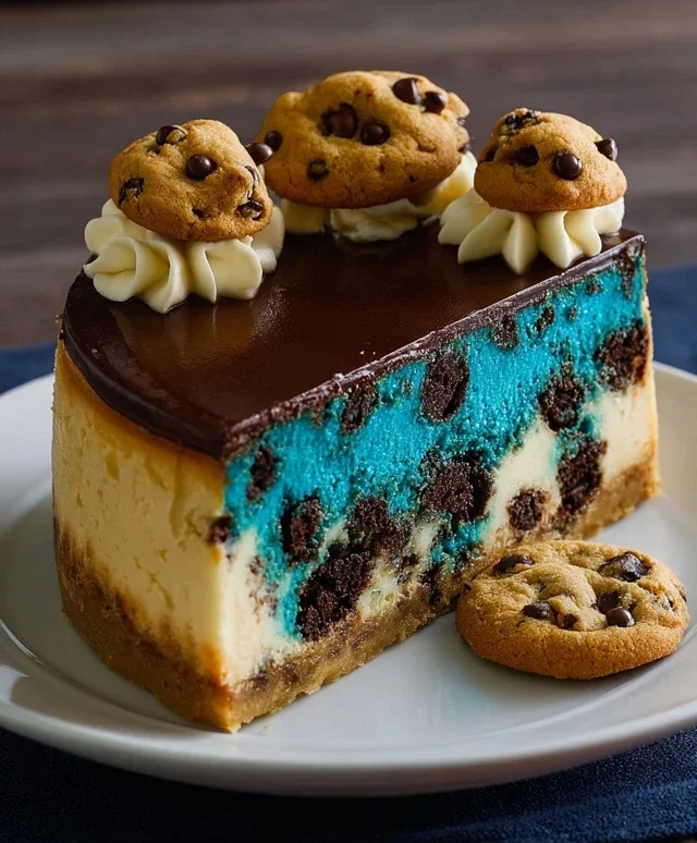 Cookie Monster Cheesecake