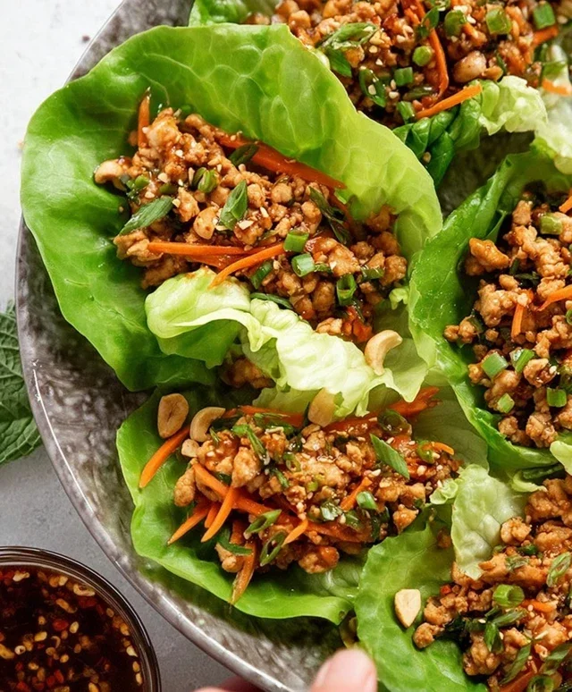Thai Chicken Lettuce Wraps