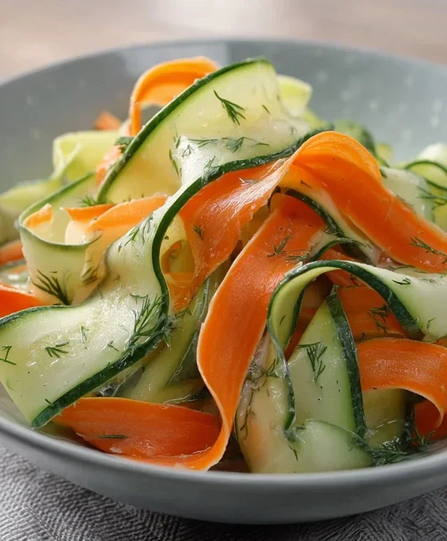 Carrot and Cucumber Ribbon Salad