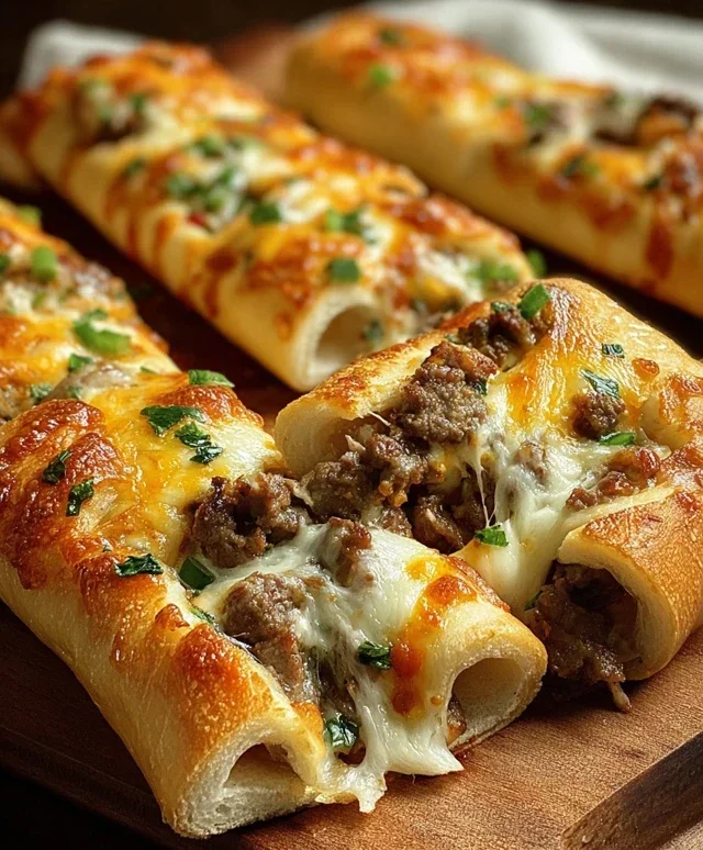 Philly Cheesesteak Stuffed Cheesy Breadsticks
