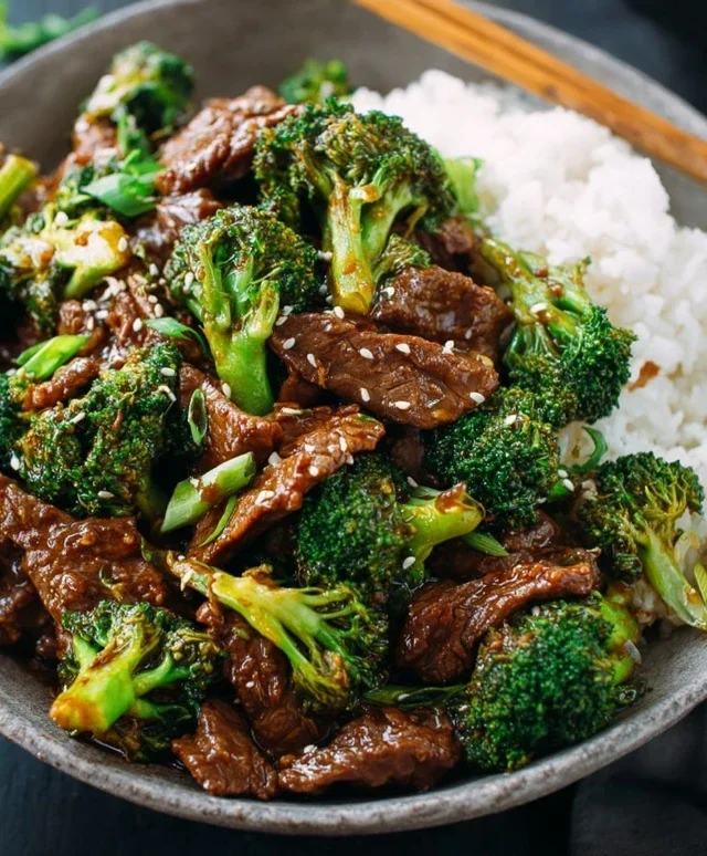 Chinese Beef and Broccoli (牛肉炒西兰花)