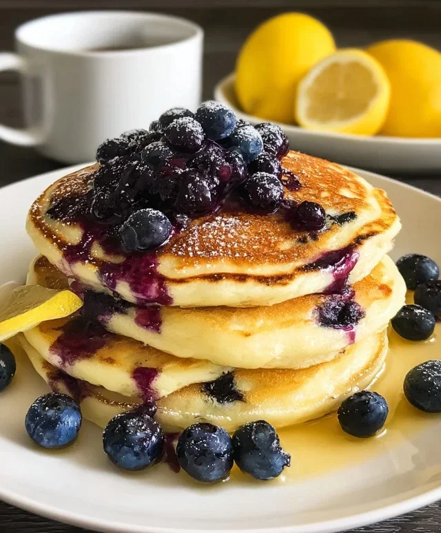 Lemon Blueberry Pancakes