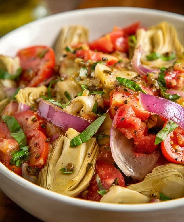 Tuscan Artichoke Tomato Salad