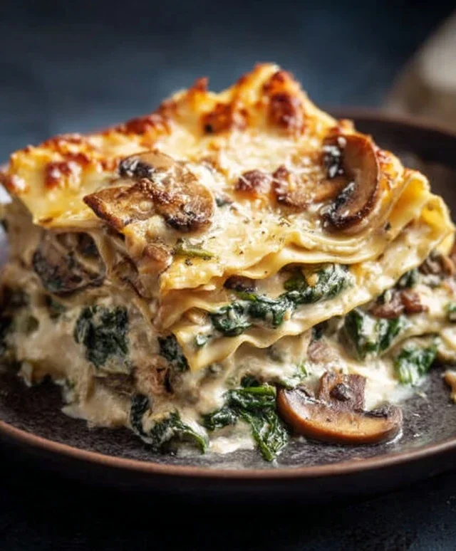 Mushroom And Spinach Lasagna Recipe