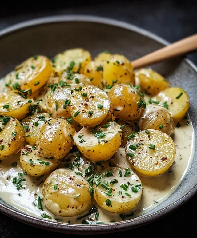 Creamy Garlic Sauce Potatoes