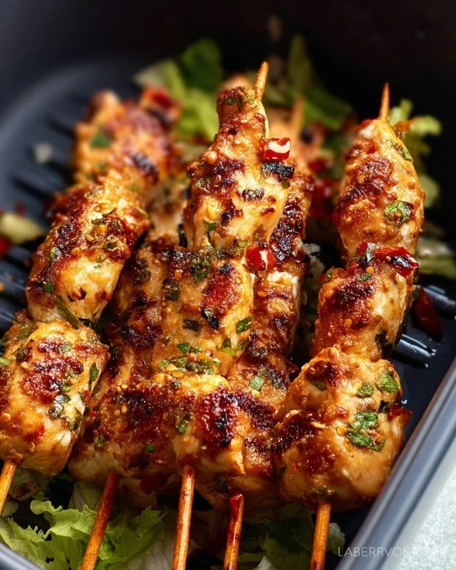 Bang Bang Chicken Skewers