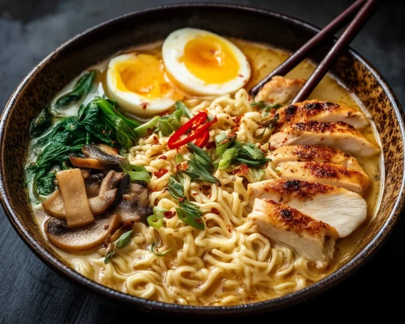 Creamy Garlic Chicken Ramen: An Incredible Ultimate Recipe