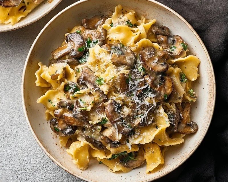 Garlic Mushroom Pasta
