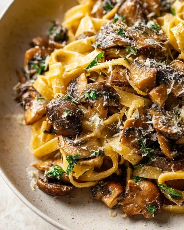 Garlic Mushroom Pasta