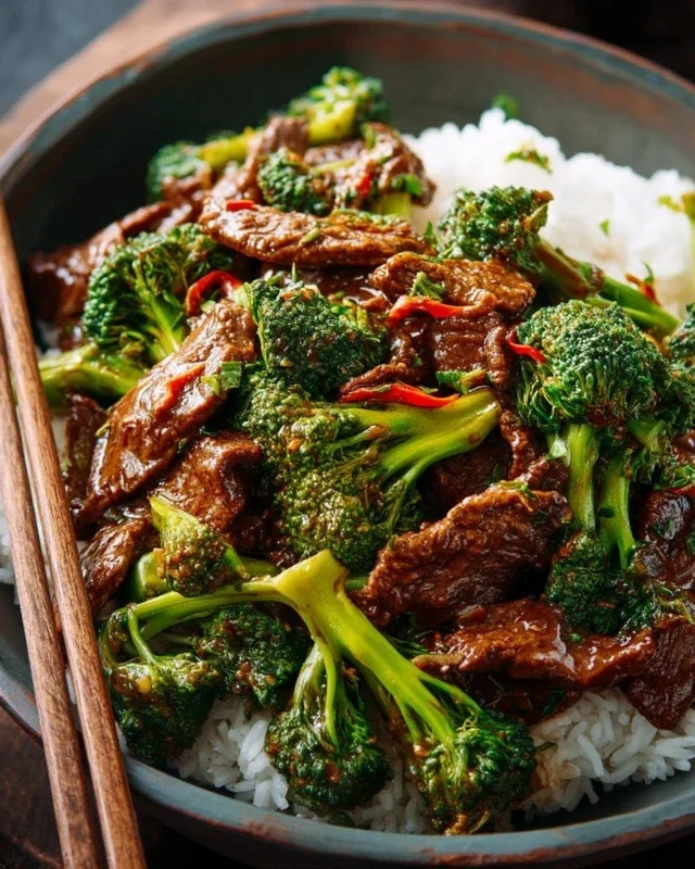 Chinese Beef and Broccoli (牛肉炒西兰花)