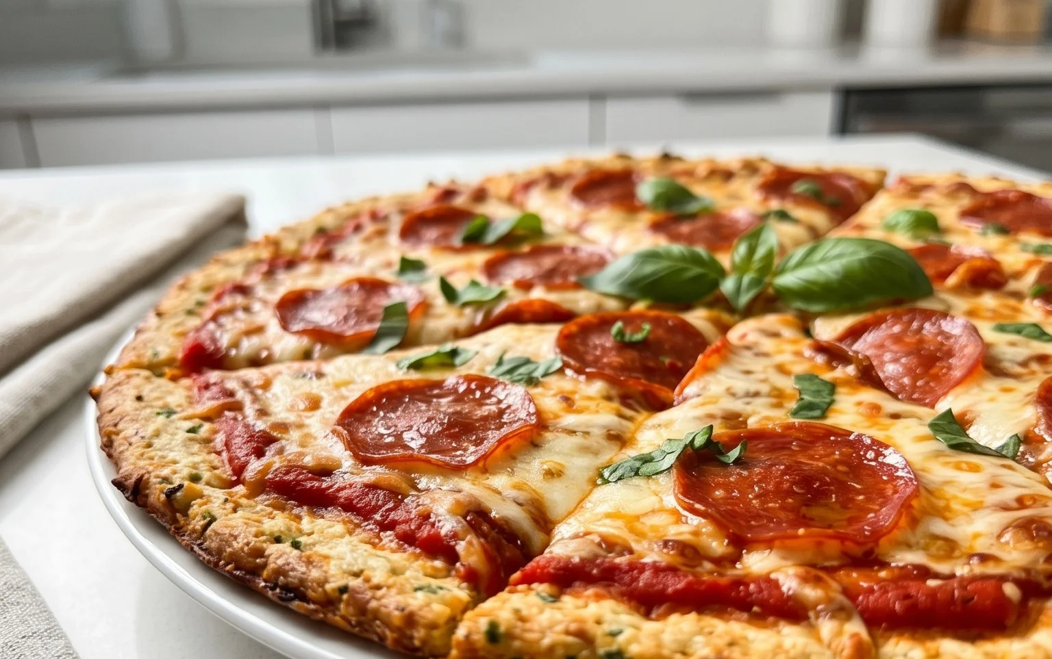 Chicken Crust Pizza (Low Carb + High Protein