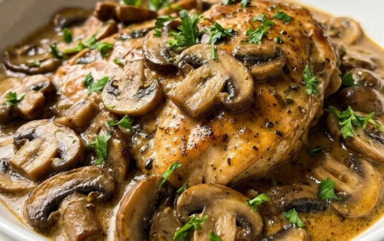 Creamy Mushroom Chicken Recipe