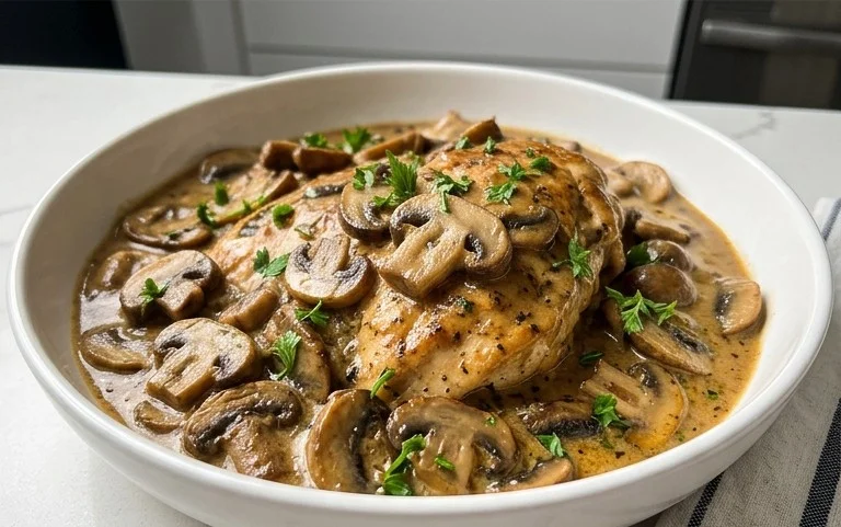 Creamy Mushroom Chicken Recipe