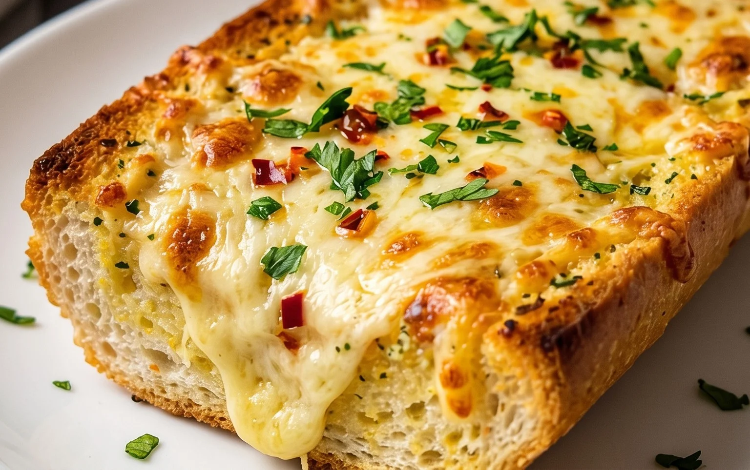 BEST CHEESY GARLIC BREAD RECIPE