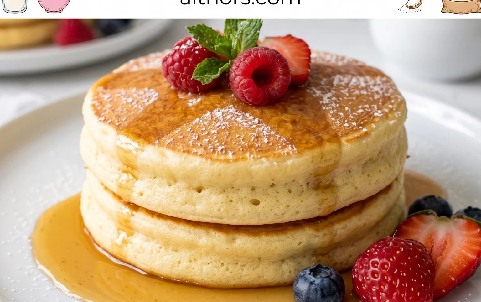 Fluffy Japanese Soufflé Pancakes