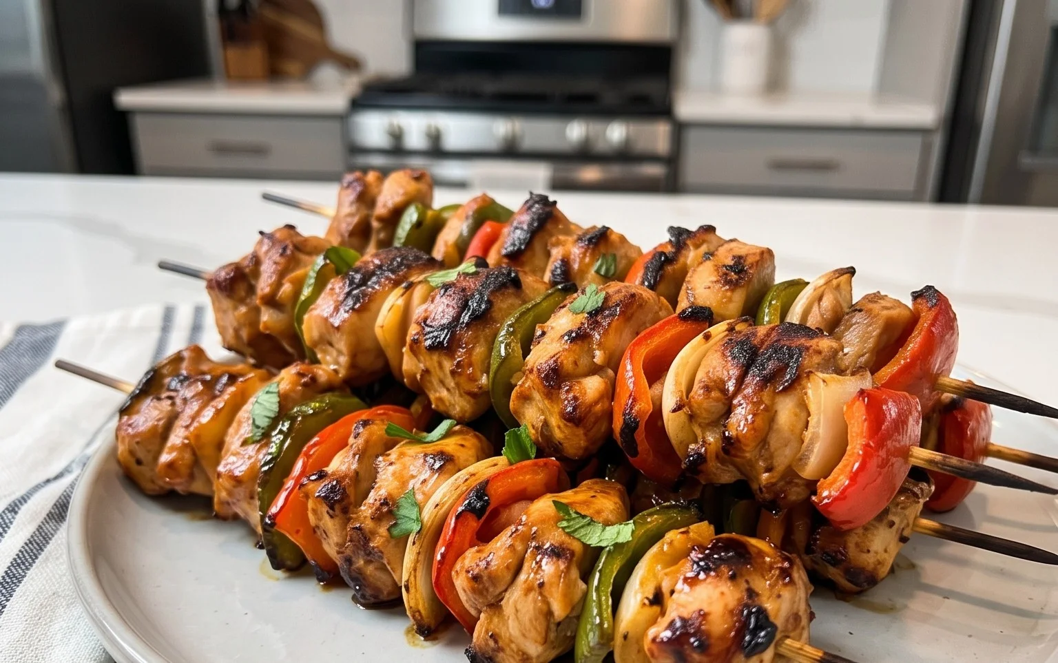 Air Fryer Chicken Skewers (VIDEO)