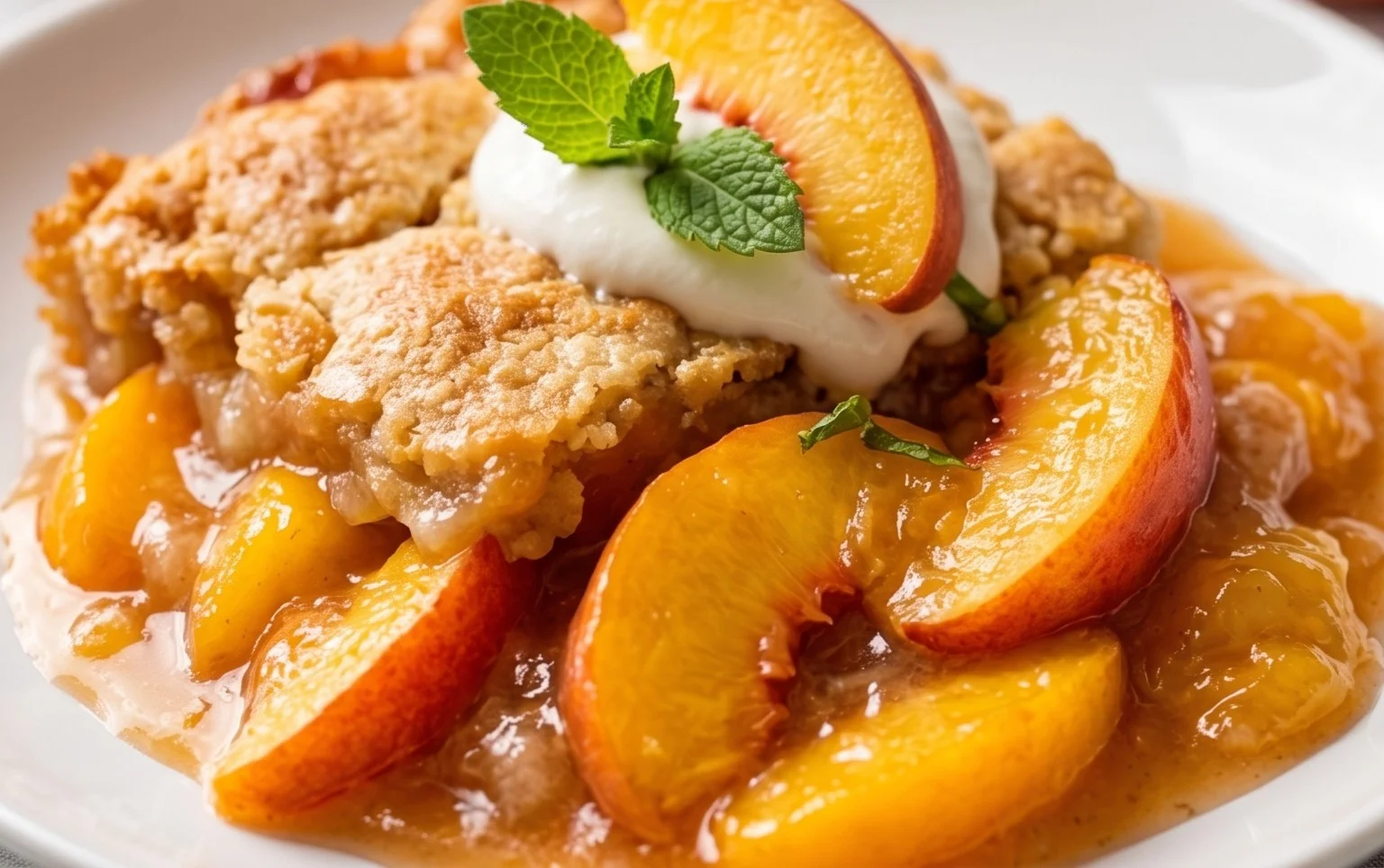 Fresh Peach Cobbler
