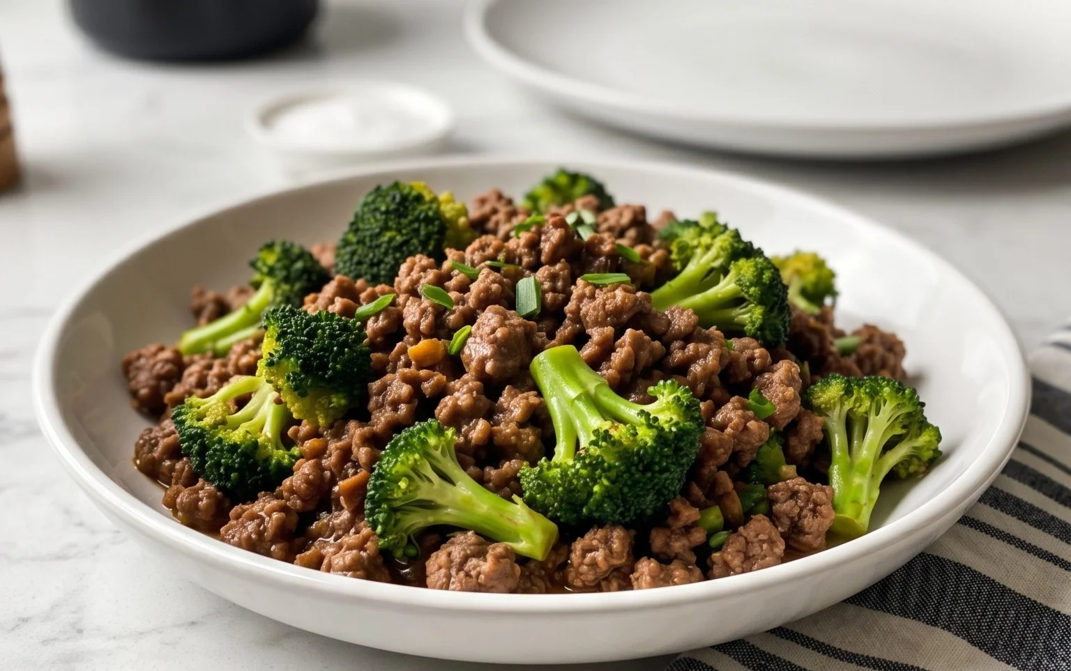 Ground Beef and Broccoli