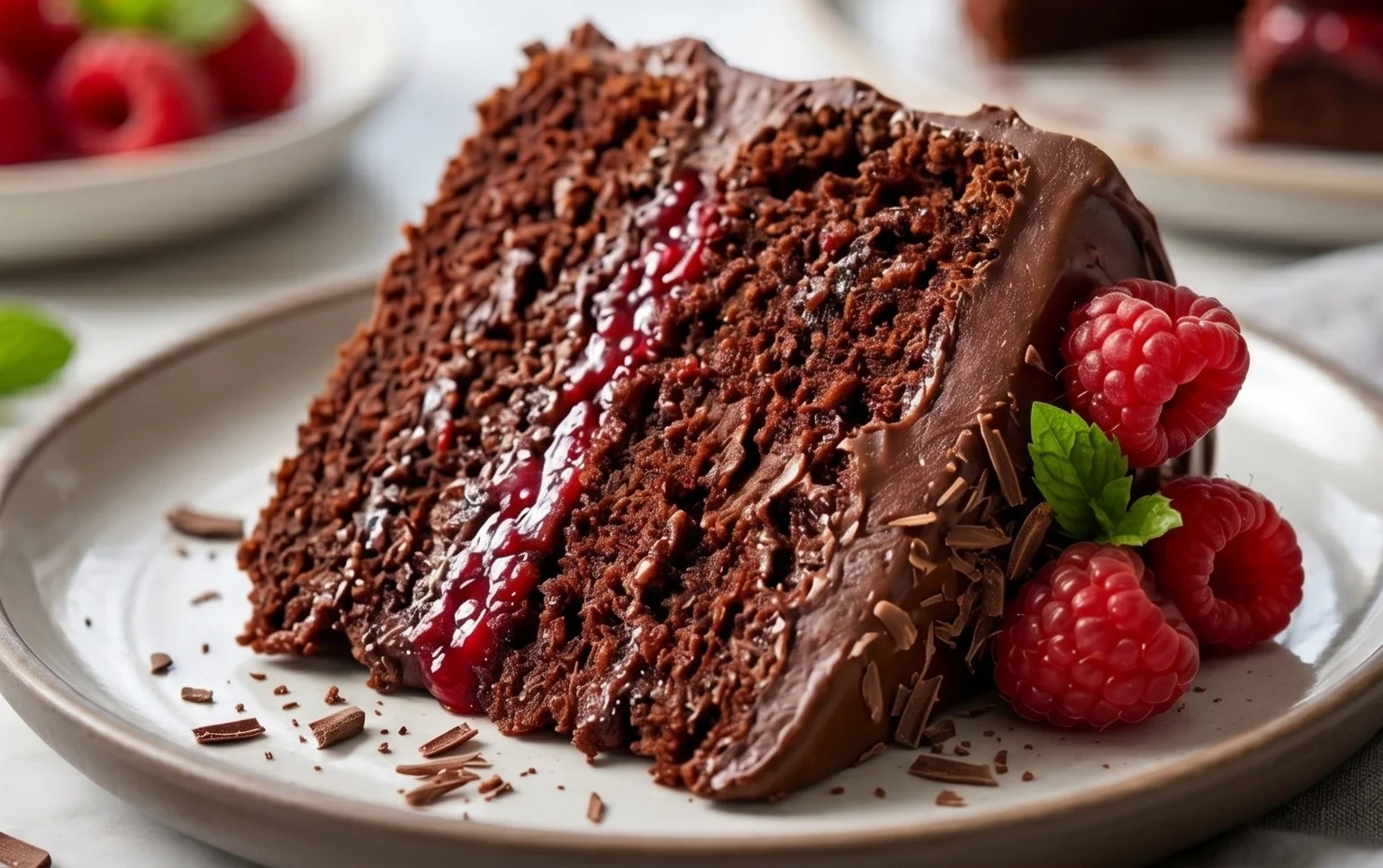 Chocolate Raspberry Cake
