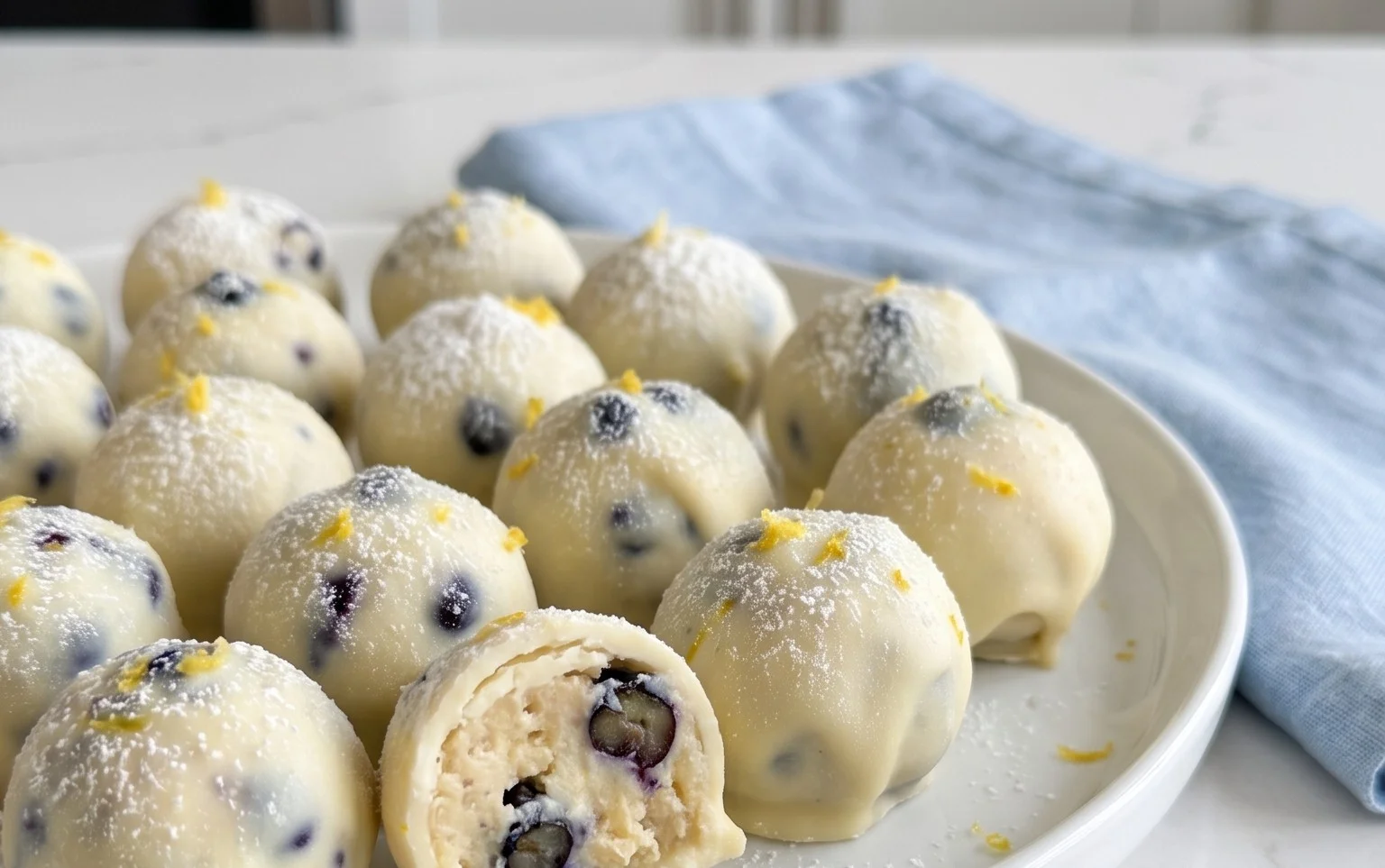 LEMON BLUEBERRY TRUFFLES 