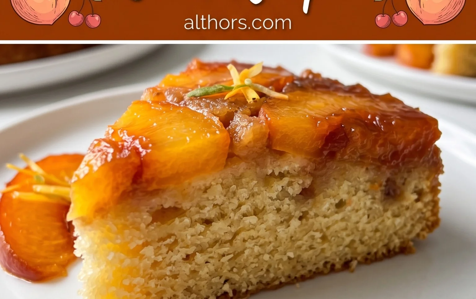 Peach Upside-Down Cake Recipe