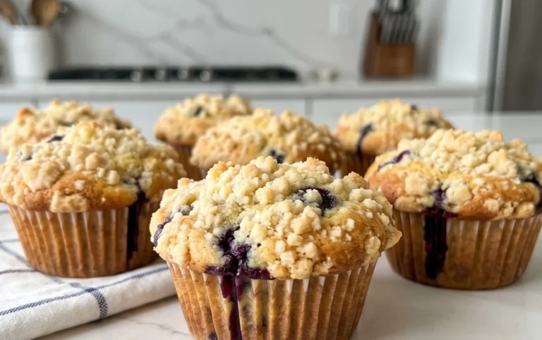 Lemon Blueberry Streusel Muffins