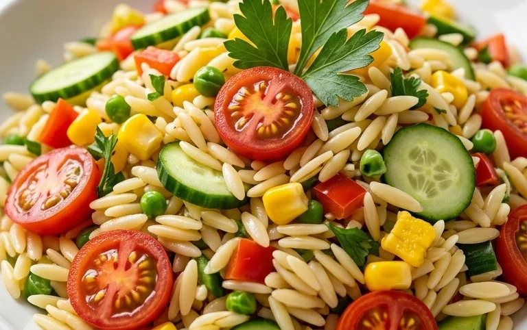 Rainbow Orzo Salad