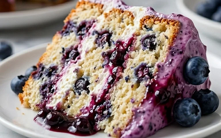 Nova Scotia Blueberry Cream Cake