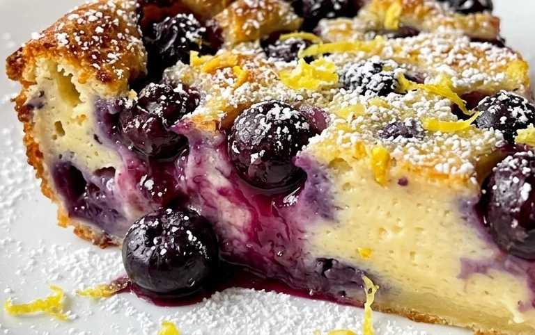 Lemon Blueberry Clafoutis