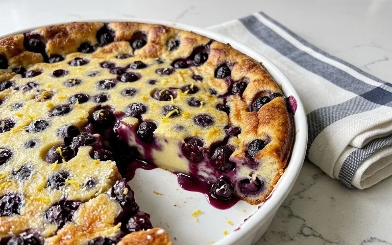 Lemon Blueberry Clafoutis