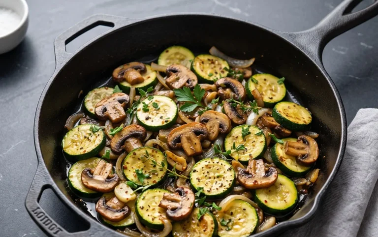 Skillet Zucchini and Mushrooms