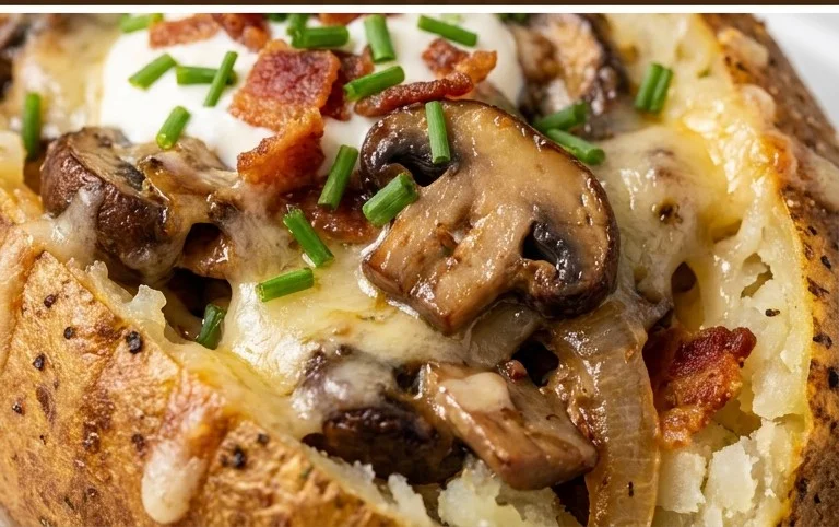 The Ultimate Stuffed Baked Potatoes with Mushrooms