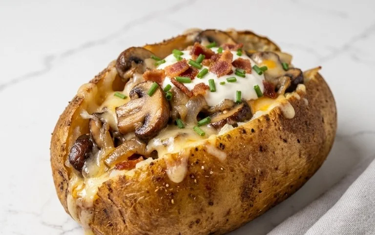 The Ultimate Stuffed Baked Potatoes with Mushrooms